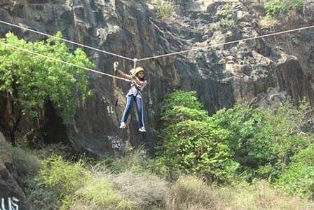 Zipline Adventure Activity in India